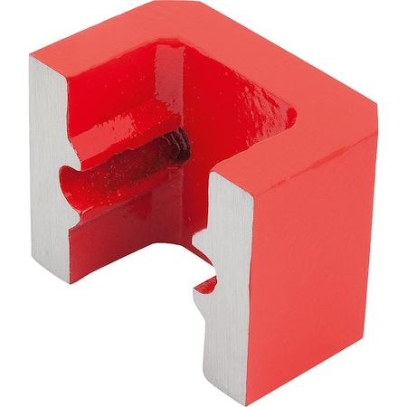 Kipp Magnet Horseshoe Magnet Size:5 H=41 Alnico, Red, Rectangular K0560.05